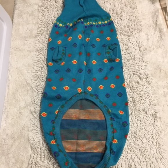 Doggiduds Blue Knit Lg Dog Sweater Washable Size:30/34" Length - Picture 6 of 10